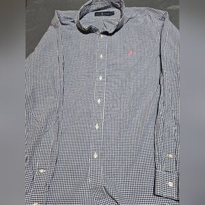 Ralph Lauren Blue Label Black and White Gingham Shirt